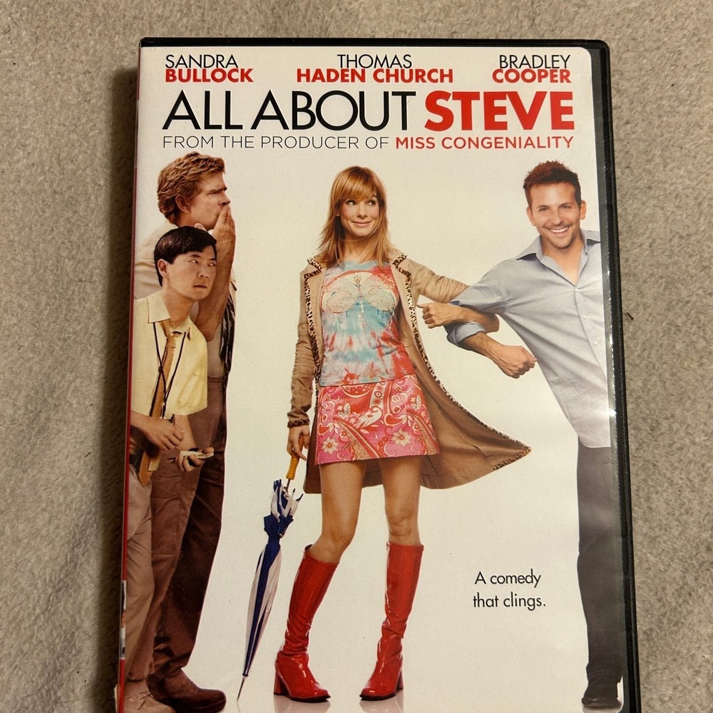 ALL ABOUT STEVE DVD 2009 Sandra Bullock Bradley Cooper Thomas Haden Church PG-13